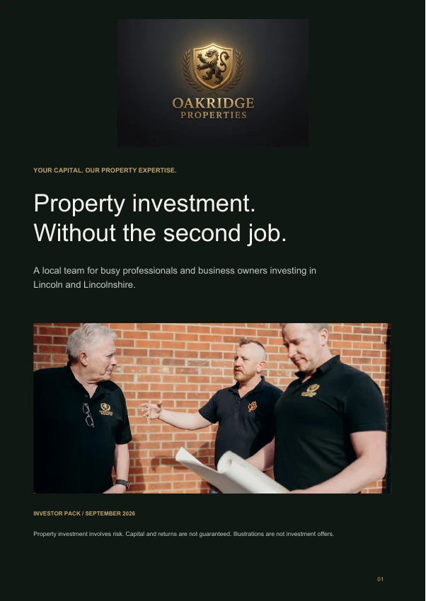 Oakridge investor pack